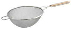 1 x Double Mesh Strainer Wood Handle 26cm
