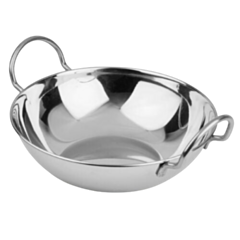 1 x Stainless Steel Balti Dish 14cm