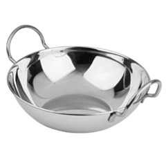 1 x Stainless Steel Balti Dish 16cm