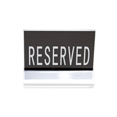 1 x Acrylic Reserved Sign/Stand 