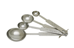 1 x Measuring Spoon Set Stainless Steel
