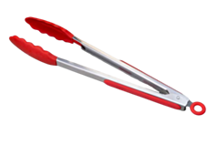 1 x Red Silicone Tongs 12"
