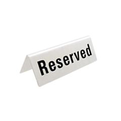 1 x Reserved Sign