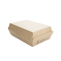 325 x Notpla 7" x 5" Clamshell Brown