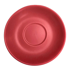 6 x Saucer for Large Cappuccino Cup Rosso 15cm