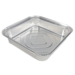 200 x Chefpac® 9x9" Deep Aluminium Foil Food Containers Recyclable
