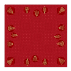 100 x Elegant Trees Dunisoft Christmas Table Cover 84x84cm
