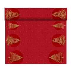 4 x Elegant Trees Dunicel Christmas Table Runner 0.4x24m