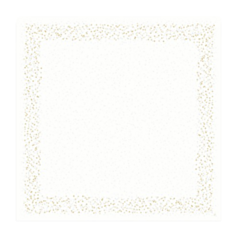 100 x Golden Stardust White Dunicel Christmas Table Cover 84x84cm