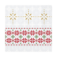 1000 x Tradition Christmas Paper Napkins 3ply 33cm