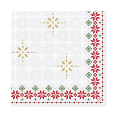 360 x Tradition Dunisoft Christmas Paper Napkin 40x40cm