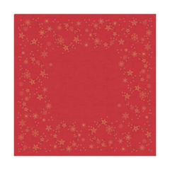 100 x Star Shine Red Dunisoft Table Cover 84x84cm