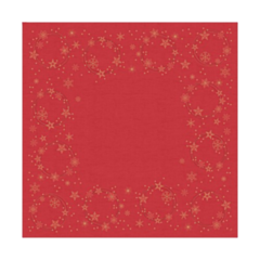 100 x Star Shine Red Dunicel Table Cover 84x84cm
