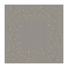 100 x Star Shine Grey Dunicel Table Cover 84x84cm
