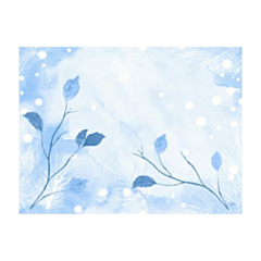 500 x Frosted Winter Dunicel Christmas Placemat 30x40cm