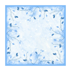 100 x Frosted Winter Dunicel Christmas Table Cover 84x84cm
