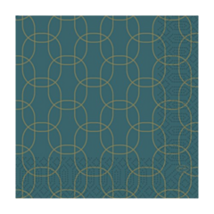500 x Golden Deco Christmas Napkins 3ply 33x33cm