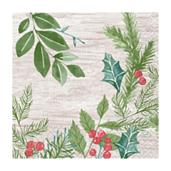 1000 x Winter Greene Christmas Napkin 3ply 33cm