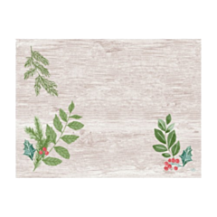 500 x Winter greene Dunicel Christmas Placemat 30x40cm