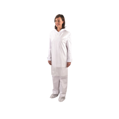 200 x White Polythene Aprons On A Roll 10 Micron