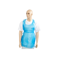 100 x Blue Disposable PE Aprons Flatpack