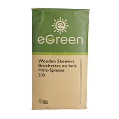 1000 x 180mm (7") Wooden Skewer Compostable