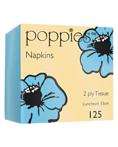 2000 x 33cm 2Ply Baby Blue Paper Napkins