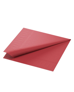 2000 x 33 x 33cm Bordeaux Tissue Paper Napkin 2ply Compostable