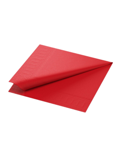 2000 x 33 x 33cm Red Tissue Paper Napkin 2ply Compostable