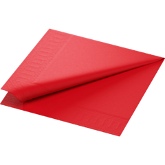 1000 x 40 x 40cm Red Tissue Paper Napkin 3ply Compostable