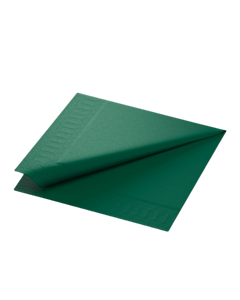 1000 x 40 x 40cm Dark Forest Green Tissue Paper Napkin 3ply Compostable