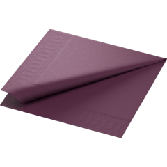 1000 x 40 x 40cm Duni Plum Tissue Napkin 3ply Compostable