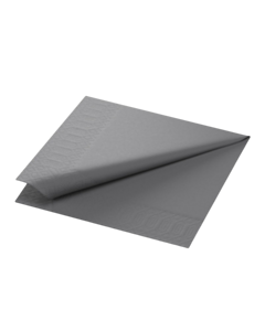 2000 x 33 x 33cm Granite Grey Tissue Paper Napkin 2ply Compostable