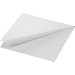 2000 x 40 x 40cm 2ply White Napkins Compostable