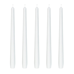 100 x 250mm Antique Candles White