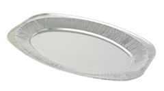 100 x 35cm 14" Oval Foil Serving Platters Recyclable