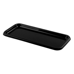 50 x Small Black Rectangular Platters Recyclable