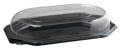 100 x Small Lids for Small Black Octagonal Platters Recyclable
