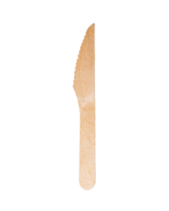 100 x Envirobee® Wooden Disposable Knives Compostable