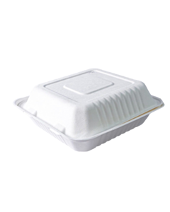 200 x 7.5" x 8" Envirobee Bagasse Food Boxes Compostable