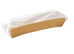1000 x Standard Rap Kraft Baguette tray with Film Recyclable
