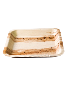 100 x 170mm Palm Leaf Square Plate