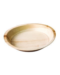 100 x 200mm (8") Round Palm Leaf Plates Compostable