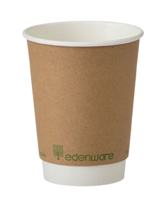 1000 x 4oz Edenware Single Wall Pla Lined Coffee Cup
