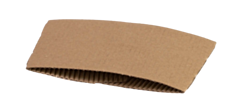 1000 x Cup Sleeve Clutch to Fit 12-16oz Cup Recyclable