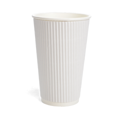 500 x Chefpac® 16oz White Ripple Cup