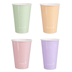 500 x 16oz Pastel Moments Paper Cup for Cold Drinks