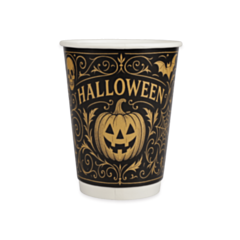 500 x 12oz Double Wall Halloween Paper Cup