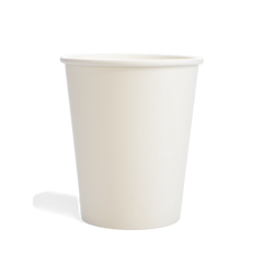 1000 x Chefpac® 8oz White Single Wall Paper Hot Cup Recyclable