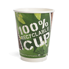 500 x 12oz 100% Recyclable Paper Cup Double Walled 